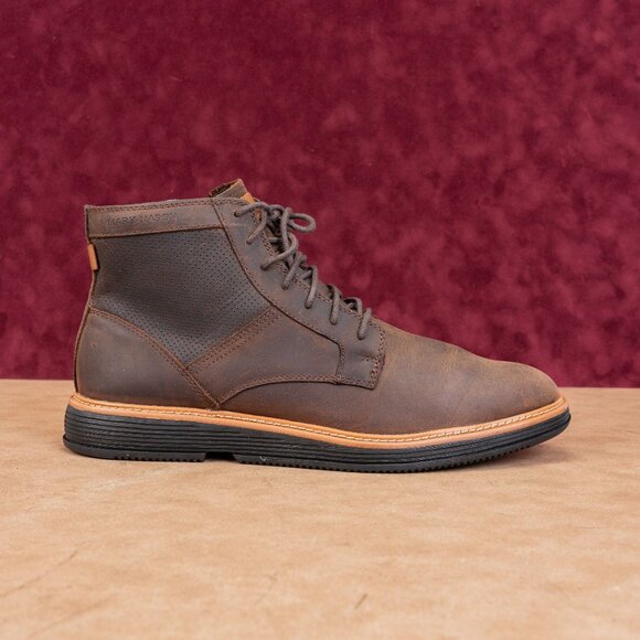 Mark Nason Men Parallux Ando Brown Leather Lace-up Ankle Boots sz 11.5